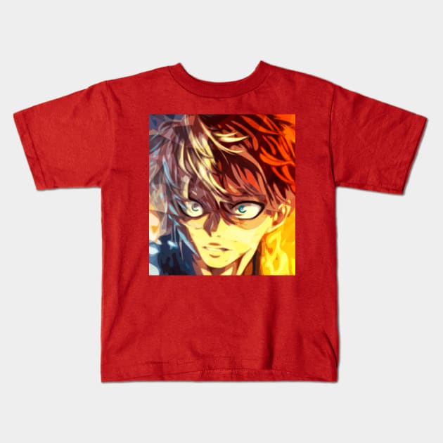 Shoto TodorokiMy  Hero Academia Kids T-Shirt by nonagobich